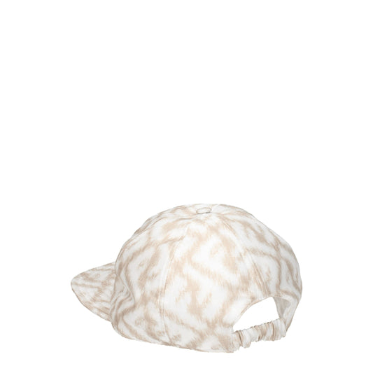 Fendi Beige Silk Cap (Baseball Hat)