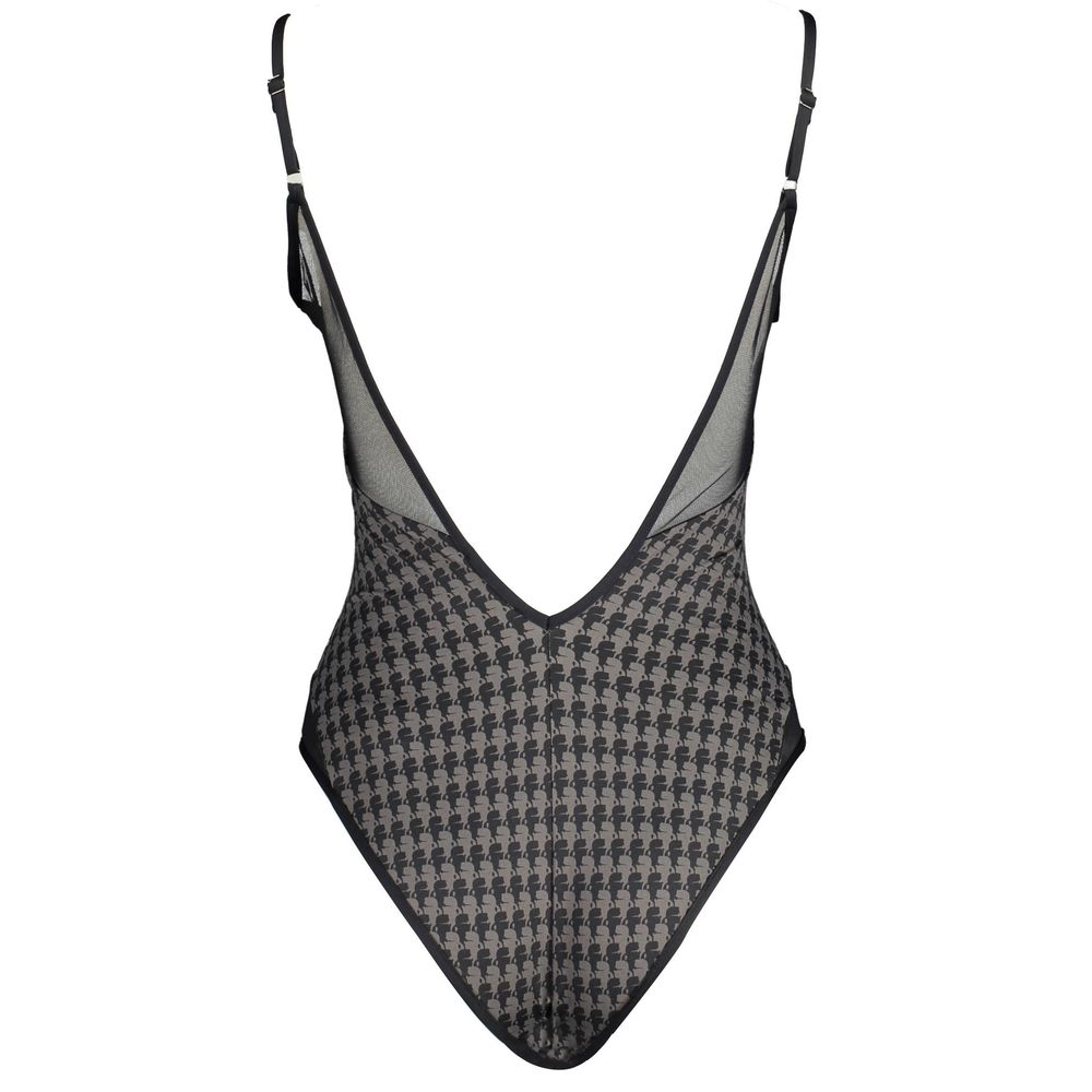 Karl Lagerfeld Black Polyamide Women Swimsuit