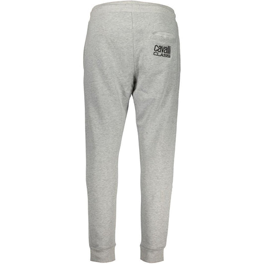 Cavalli Class Grigio Polyester Men's Sweatpant