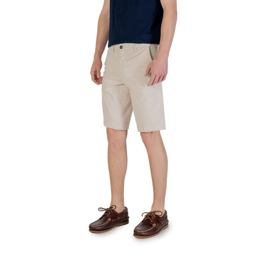 Borghese Bicolor Cotton Bermuda Shorts Mens Shorts