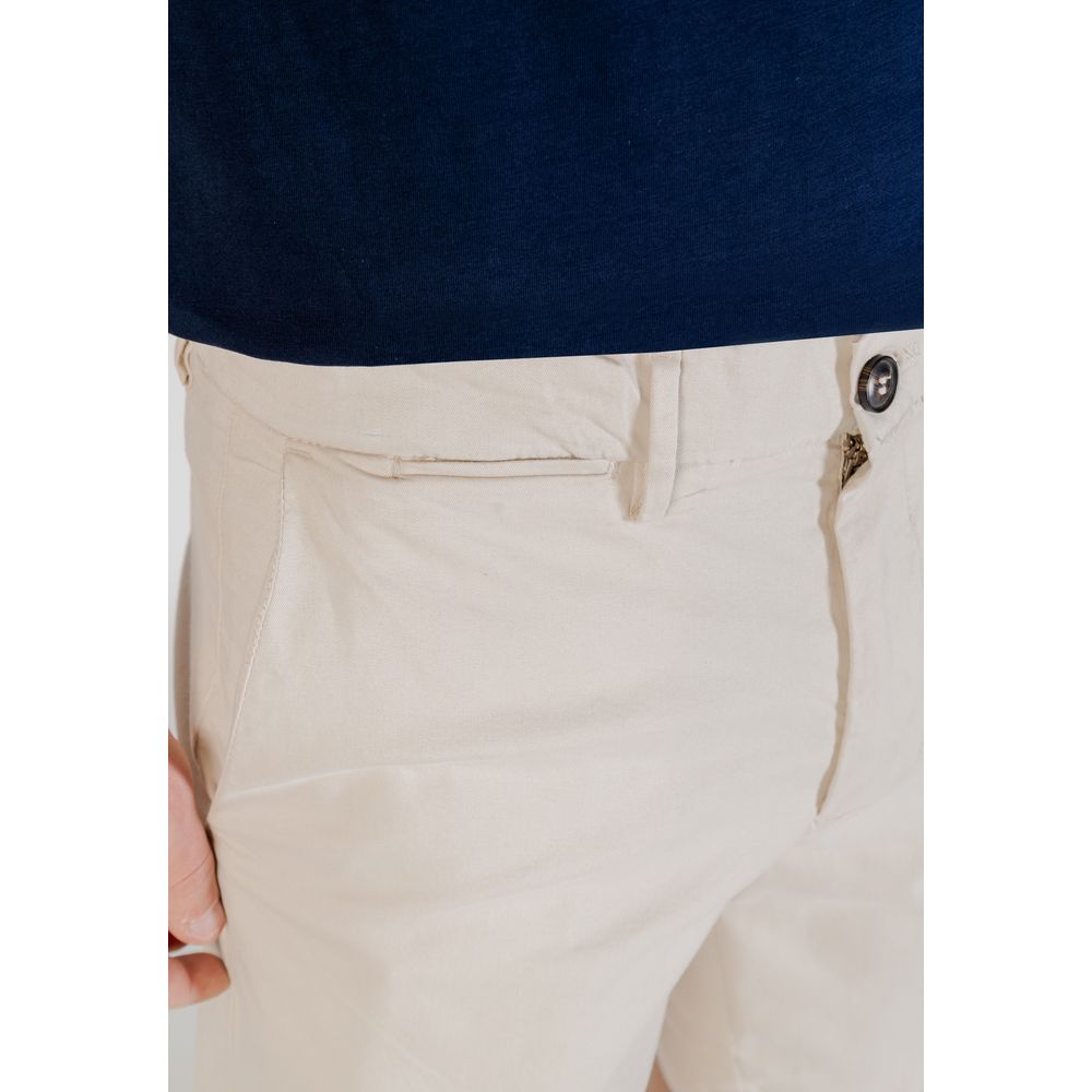 Borghese Bicolor Cotton Bermuda Shorts Mens Shorts