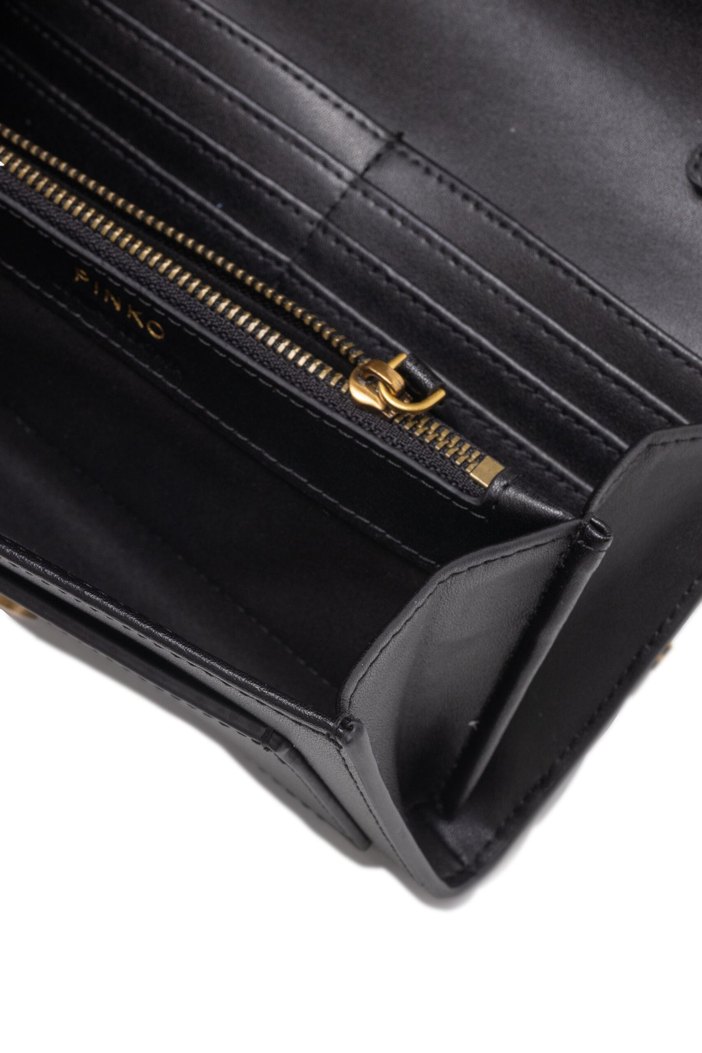 PINKO Black Mini Love Bag One Simply Womens Wallet