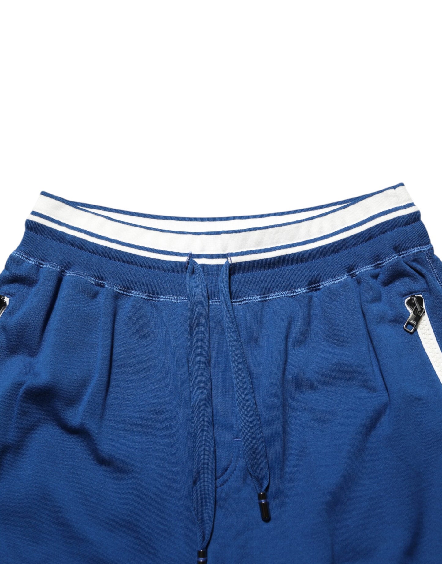 Dolce & Gabbana Blue Cotton Blend Bermuda Sweatpants Shorts Mens Shorts