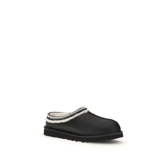 UGG Black Leather Mules