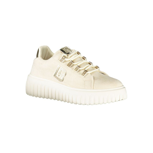Laura Biagiotti Beige Polyester Sneaker