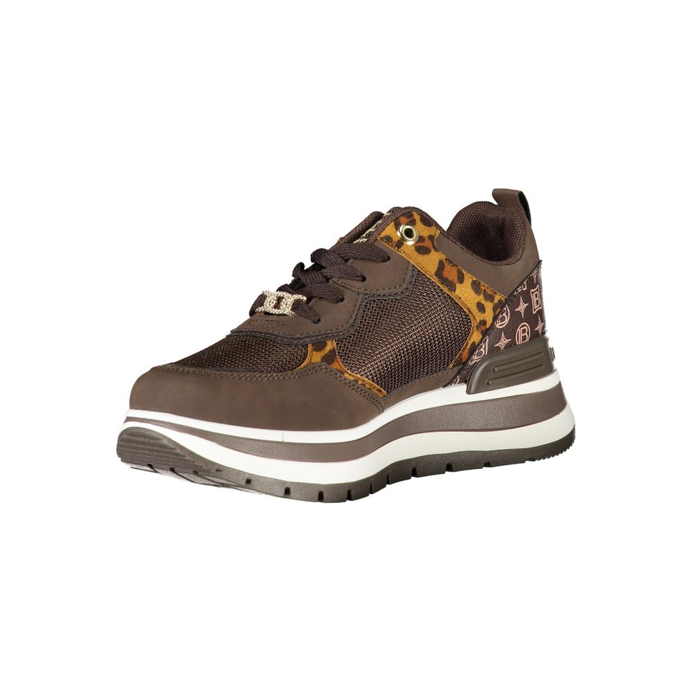 Laura Biagiotti Brown Polyester Sneaker