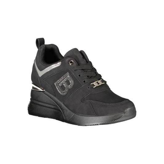 Laura Biagiotti Black Polyester Sneaker