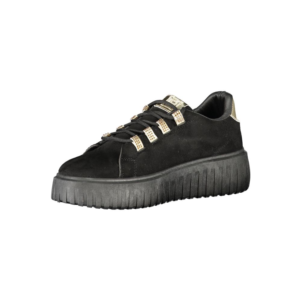 Laura Biagiotti Black Polyester Sneaker
