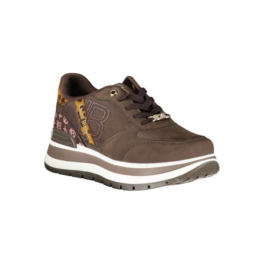 Laura Biagiotti Brown Polyester Sneaker