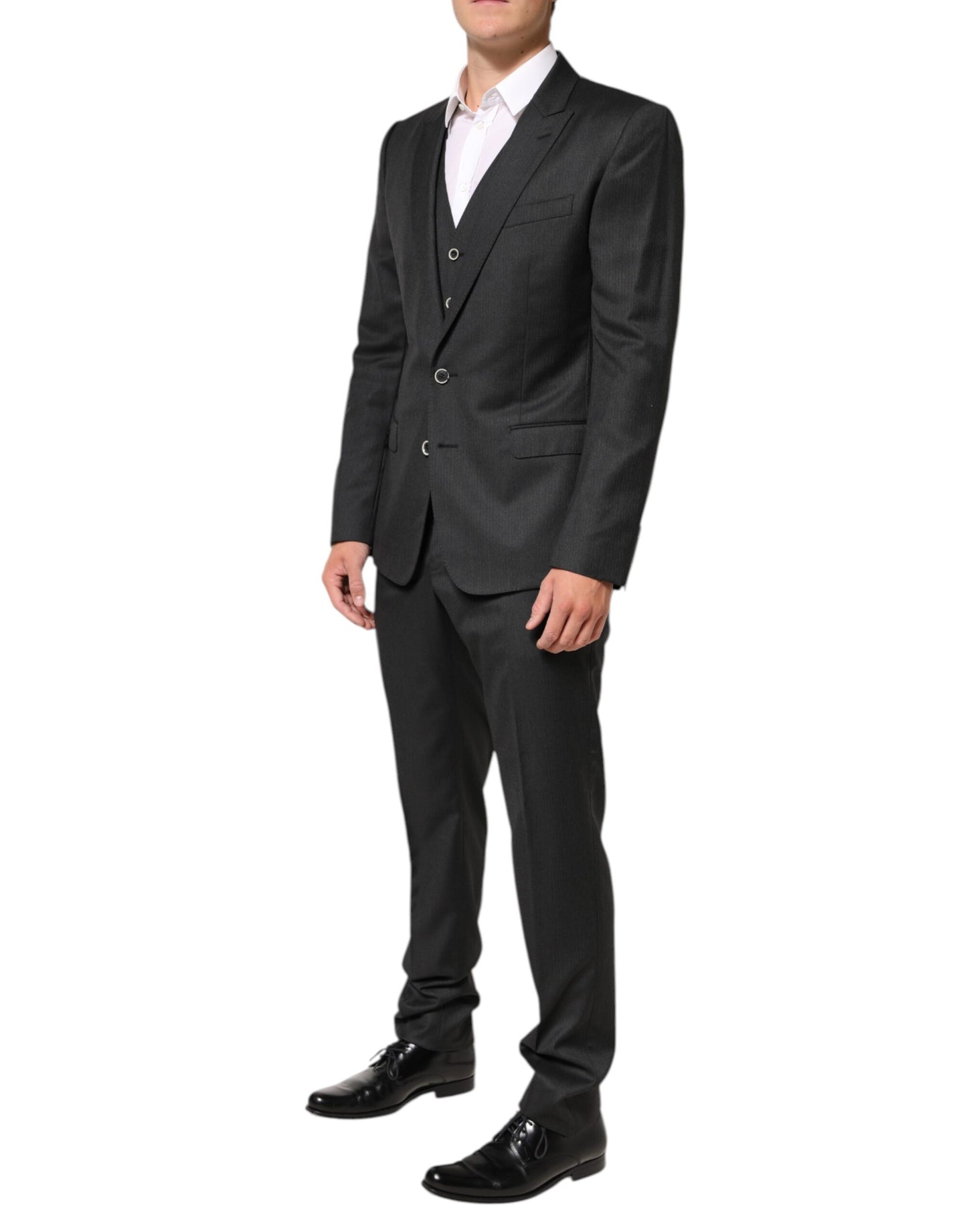 Dolce & Gabbana Black MARTINI 2 Buttons Suit 3 Piece Suit Mens Suit