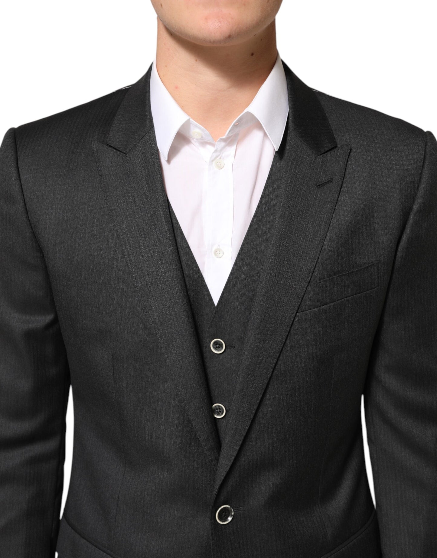 Dolce & Gabbana Black MARTINI 2 Buttons Suit 3 Piece Suit Mens Suit
