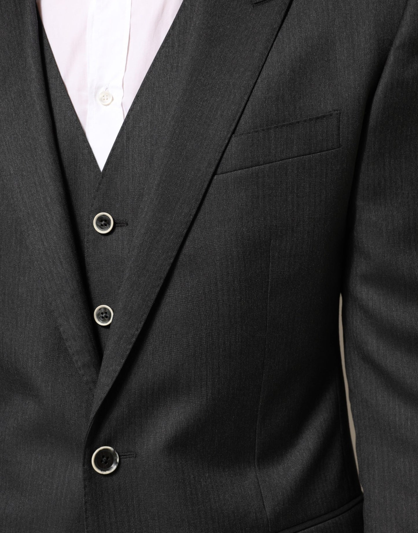 Dolce & Gabbana Black MARTINI 2 Buttons Suit 3 Piece Suit Mens Suit