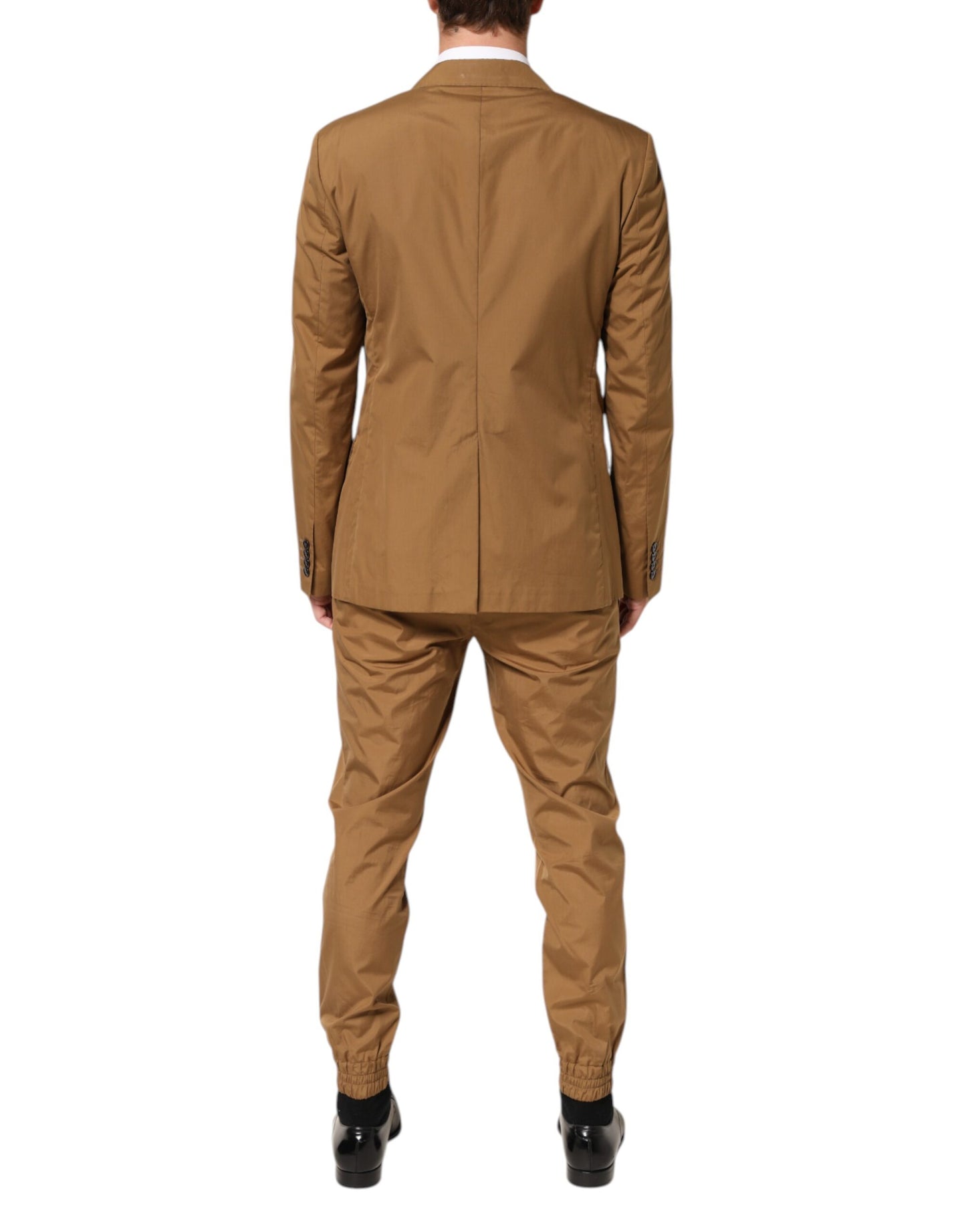 Dolce & Gabbana Brown TAORMINA Double-Breasted 2 Piece Suit Mens Suit