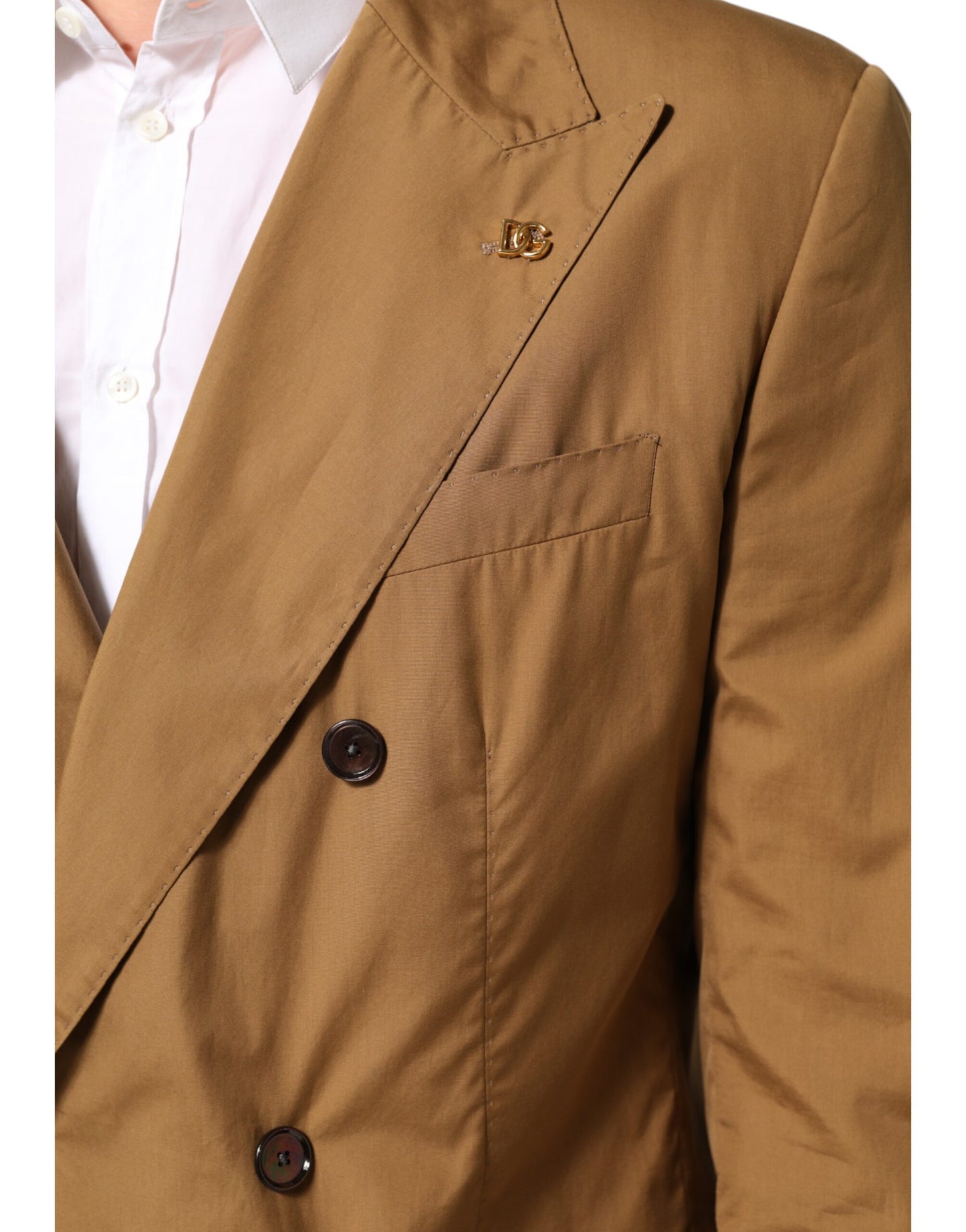 Dolce & Gabbana Brown TAORMINA Double-Breasted 2 Piece Suit Mens Suit