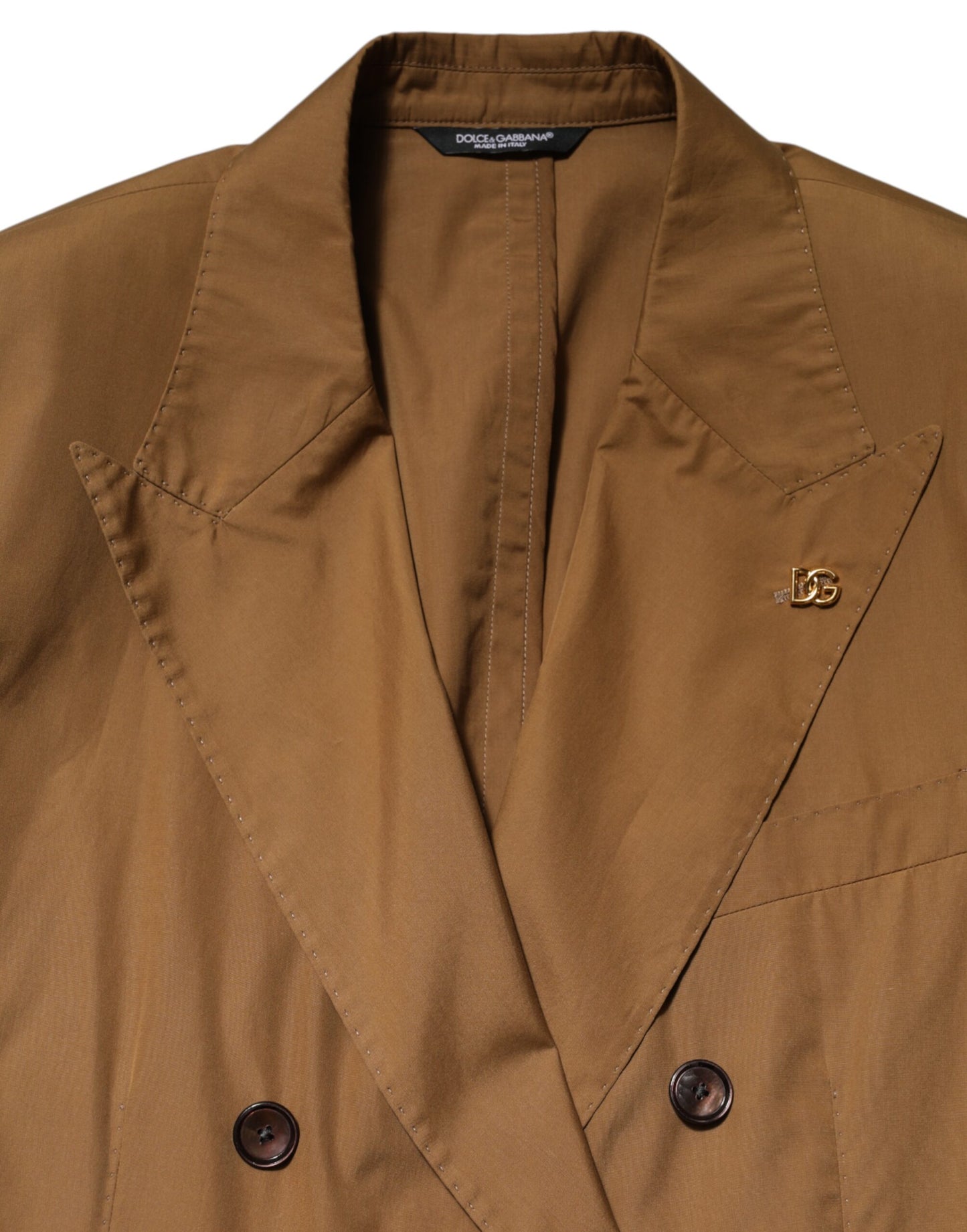 Dolce & Gabbana Brown TAORMINA Double-Breasted 2 Piece Suit Mens Suit