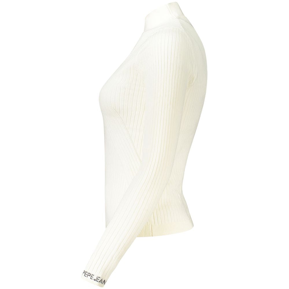 Pepe Jeans White Cotton Sweater
