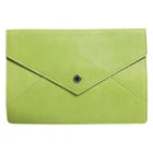Dolce & Gabbana Green Leather Handbag Clutch Mini Purse Pouch Tablet Case Womens Clutch Bag