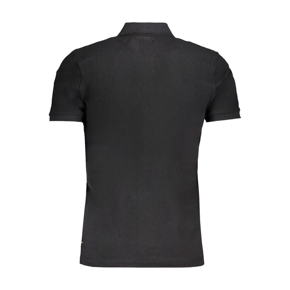 Gianmarco Venturi Black Cotton Polo Shirt