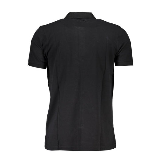 Gianmarco Venturi Black Cotton Polo Shirt Mens T-Shirt