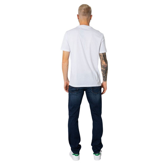 Armani Exchange White Cotton T-Shirt Mens T-Shirt