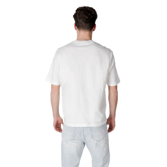 Armani Exchange White Cotton T-Shirt Mens T-Shirt