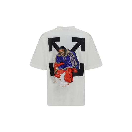 Off-White White Cotton T-Shirt Mens T-Shirt