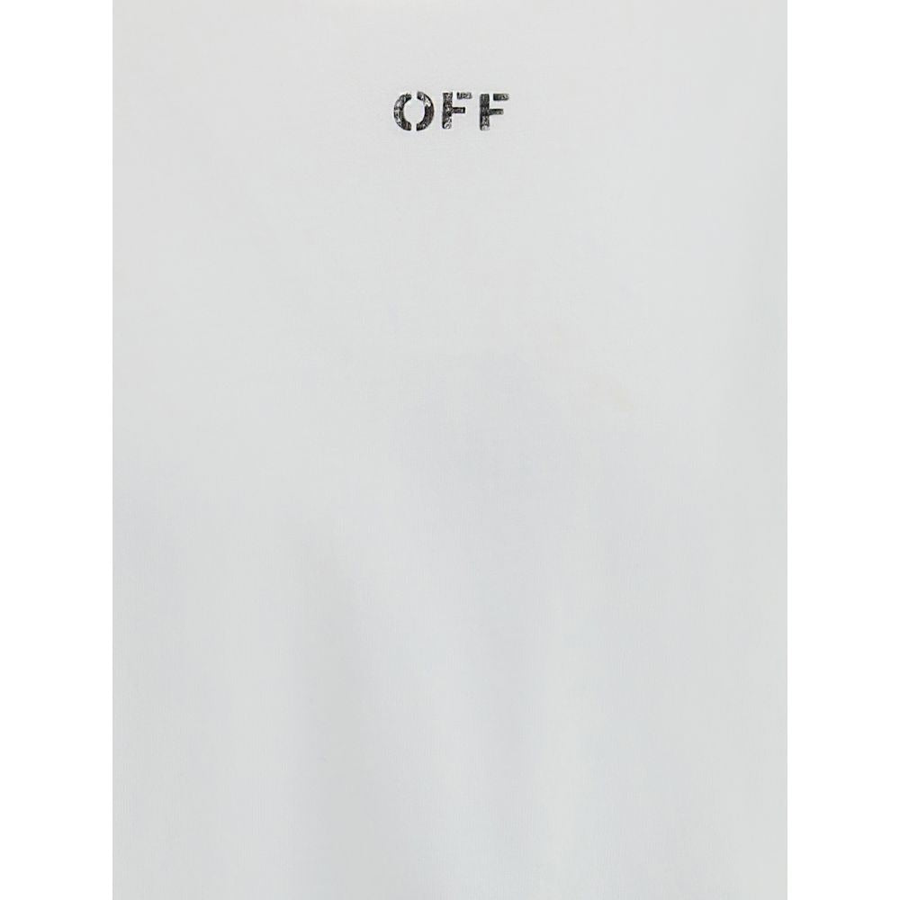 Off-White White Cotton T-Shirt Mens T-Shirt