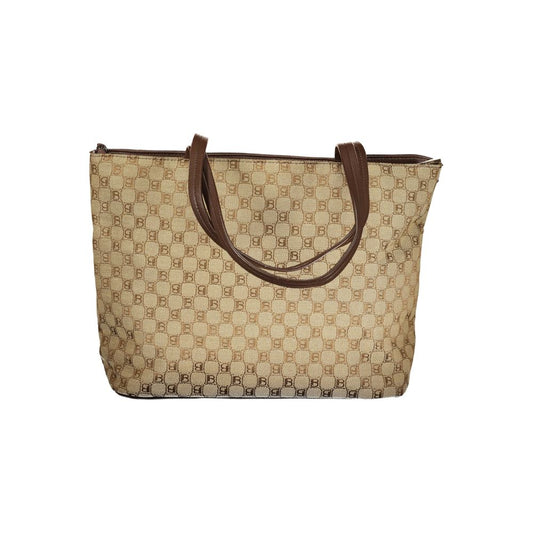 Laura Biagiotti Beige Polyester Handbag