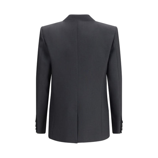 Valentino Black Polyester Coat