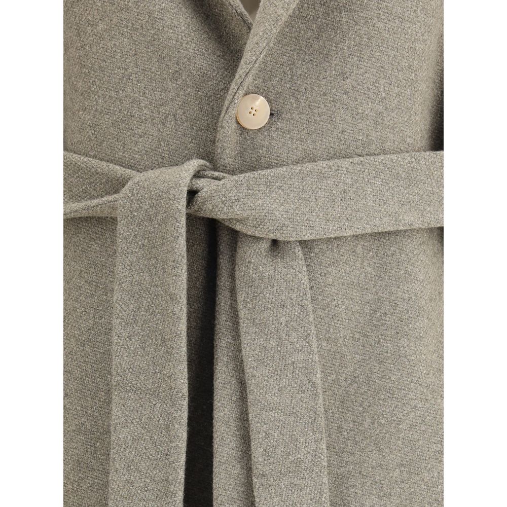 Fear Of God Brown Wool Coat Mens Jacket