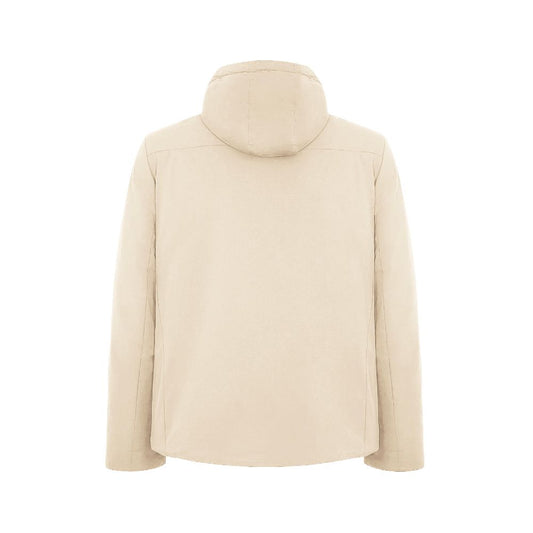 Suns White Polyester Jackets & Coat Mens Jacket