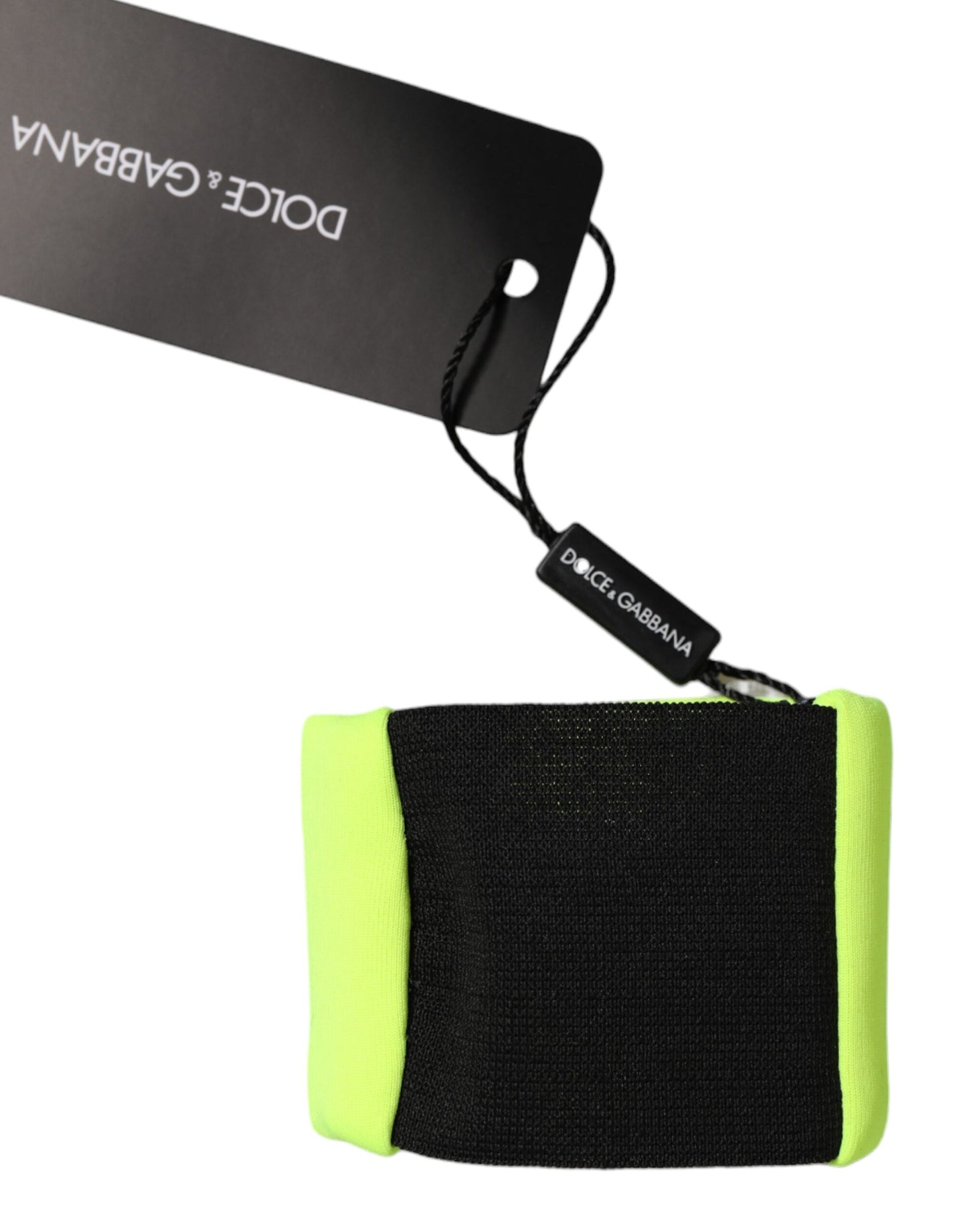 Dolce & Gabbana Yellow Green Silk DG Logo Men Wristband Mens Bracelet