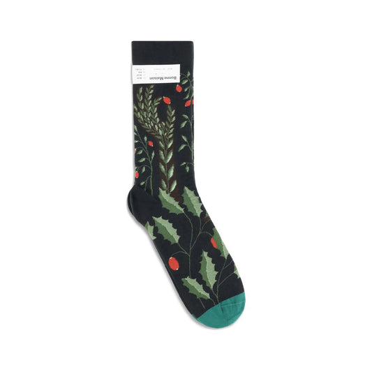 Bonne Maison Black Cotton Socks
