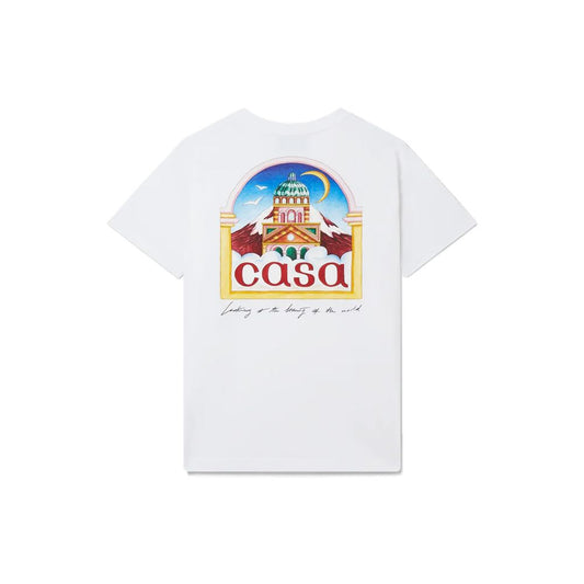 Casablanca White Cotton T-Shirt Mens T-Shirt