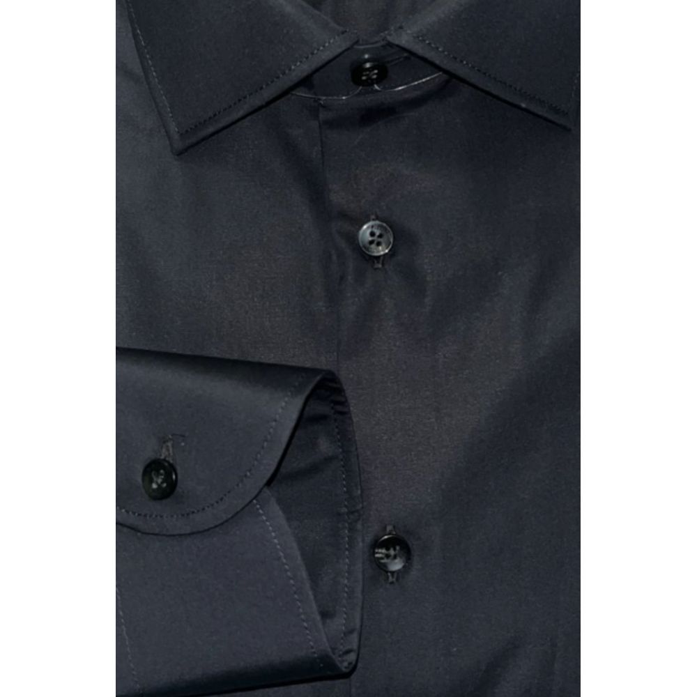 Baldinini Trend Black Cotton Shirt