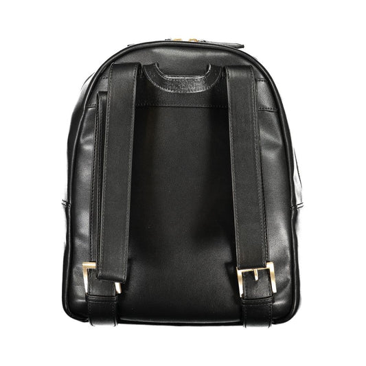 Mario Valentino Black Polyethylene Backpack Womens Backpack
