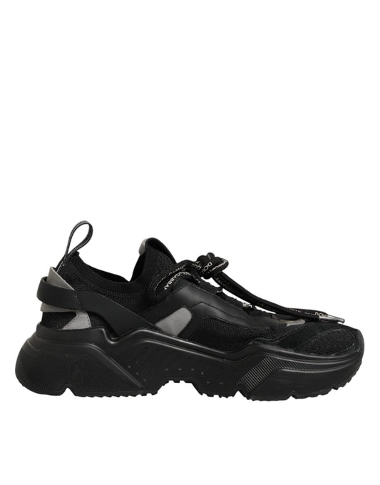 Dolce & Gabbana Black Daymaster Low Top Women Sneakers Shoes