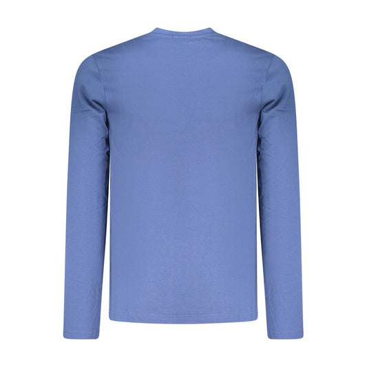 Coveri Moving Blue Cotton T-Shirt
