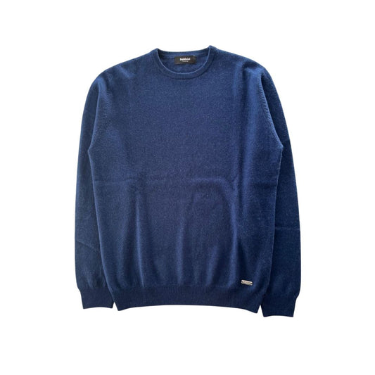 Baldinini Trend Blue Cashmere Men Sweater