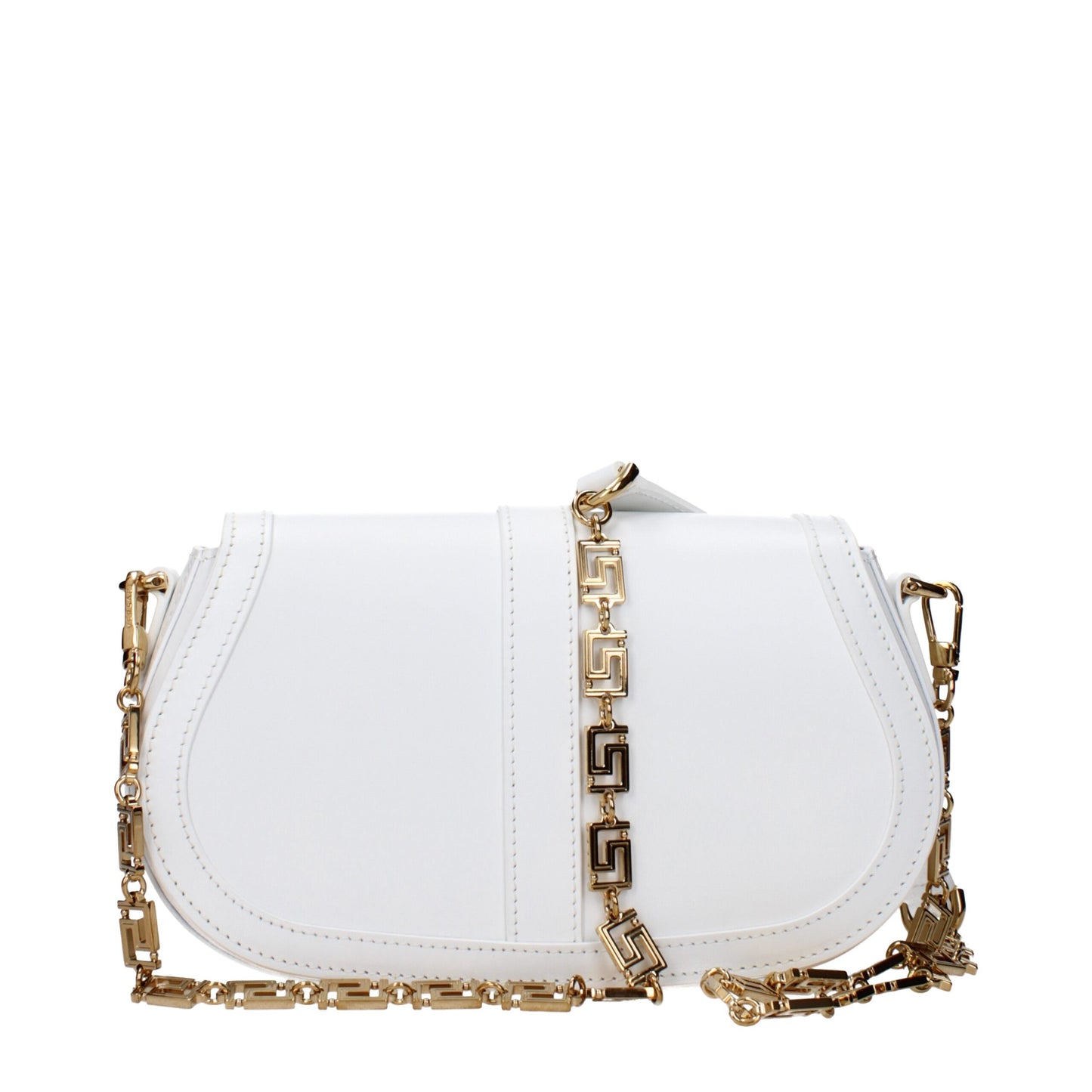 Versace White Leather Crossbody Bag Womens Crossbody Bag