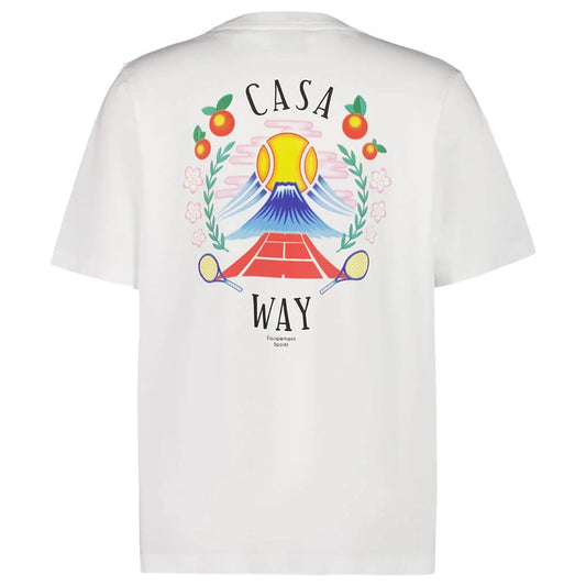 Casablanca White Cotton T-Shirt Mens T-Shirt