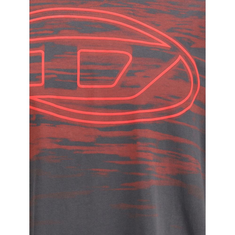 Diesel Black Cotton T-Shirt Mens T-Shirt