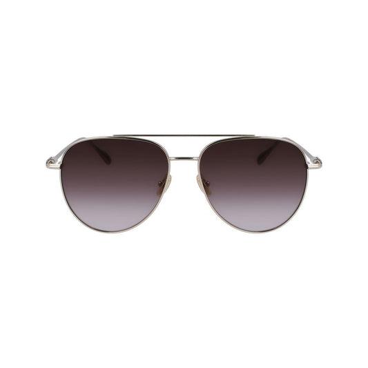 Ferragamo Gold Metal Sunglasses