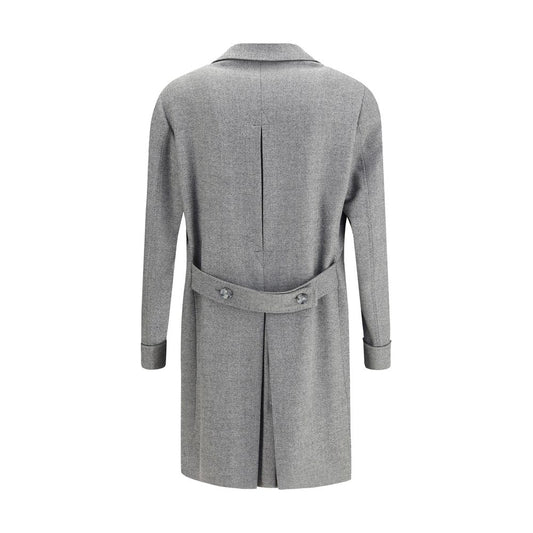 Gi Capri Gray Fleece Wool Coat Mens Jacket