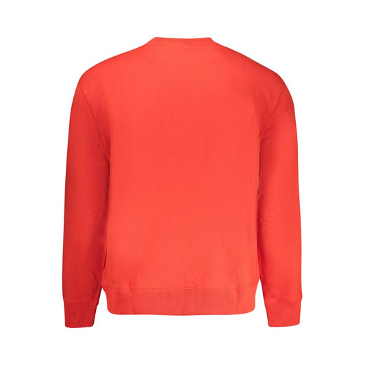 Calvin Klein Red Cotton Sweatshirt
