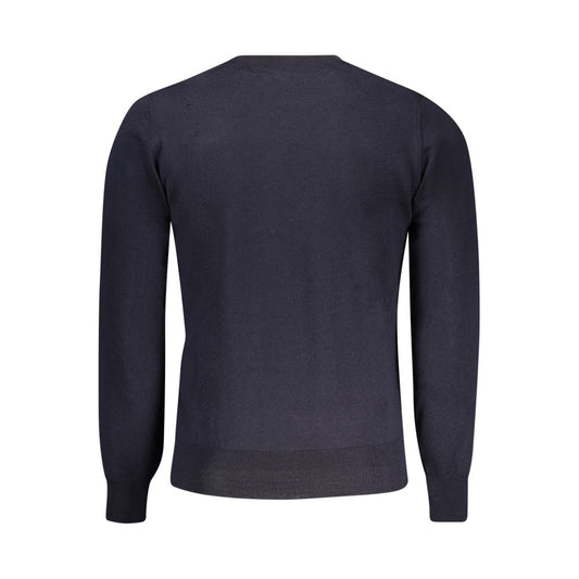 K-WAY Blue Wool Men Sweater