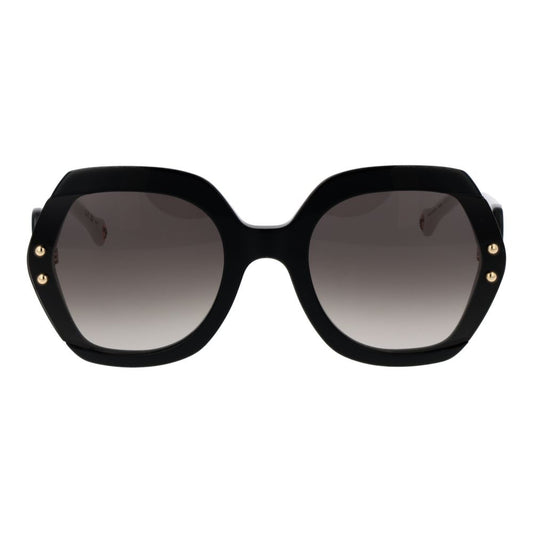 Carolina Herrera Black Acetate Sunglasses