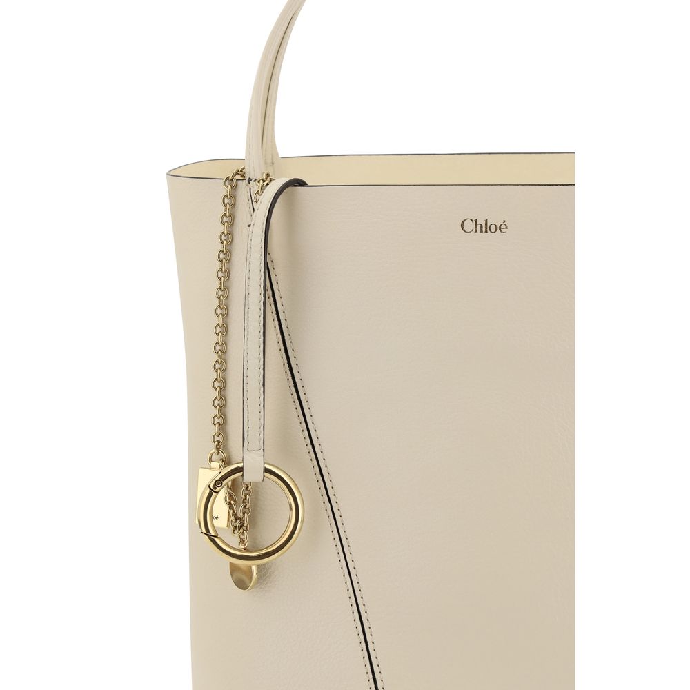 Chloé Cream Calf Leather Bos Taurus Shoulder Bag Womens Shoulder Bag