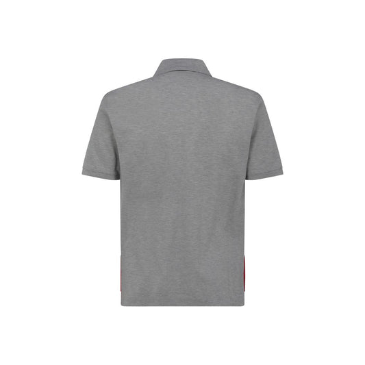 Thom Browne Gray Cotton Polo Shirt Mens T-Shirt