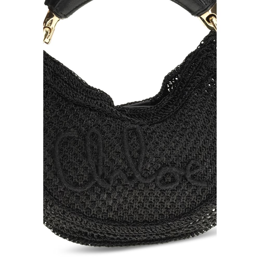 Chloé Black Viscose Shoulder Bag Womens Shoulder Bag